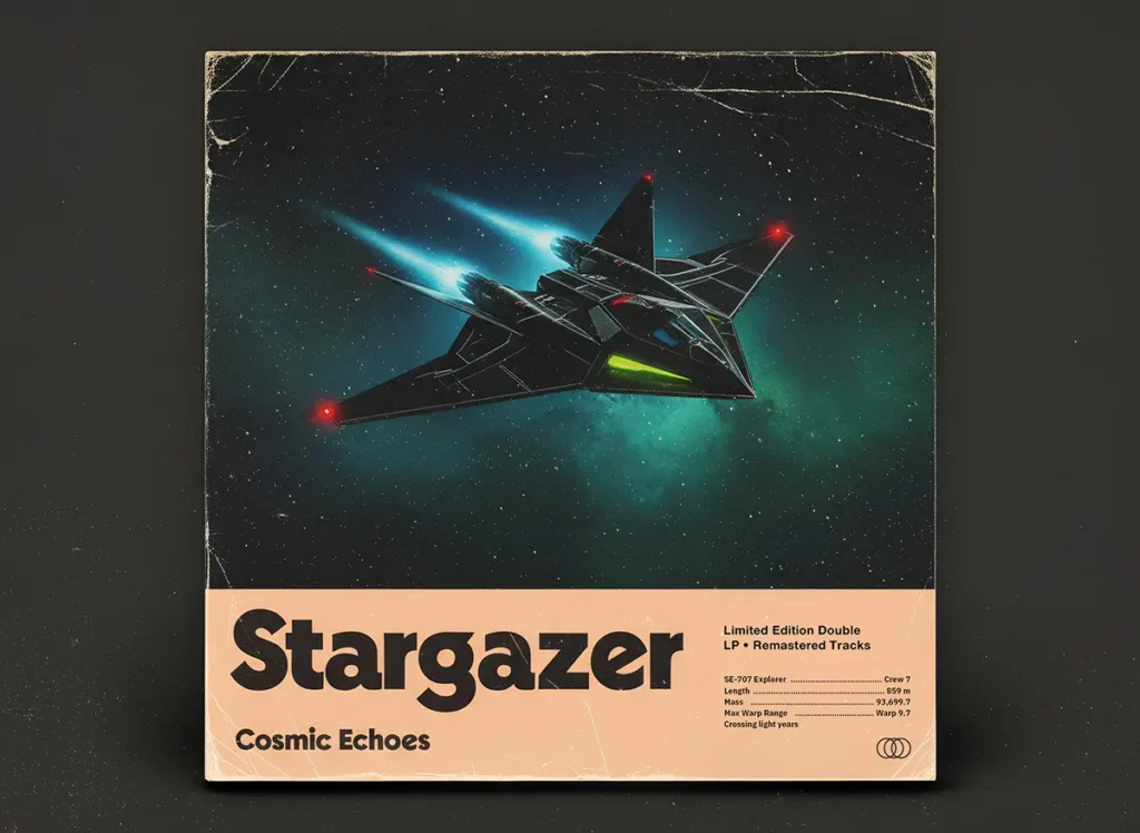 Vinüülplaadi kaanekujundus, graafiline disain, 1kopikas